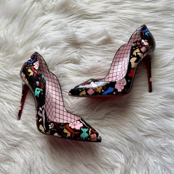 NWT•Christian Louboutin X Dr Bored Limited Edition Hot Chick 100 Pumps Size:36 - Picture 1 of 10